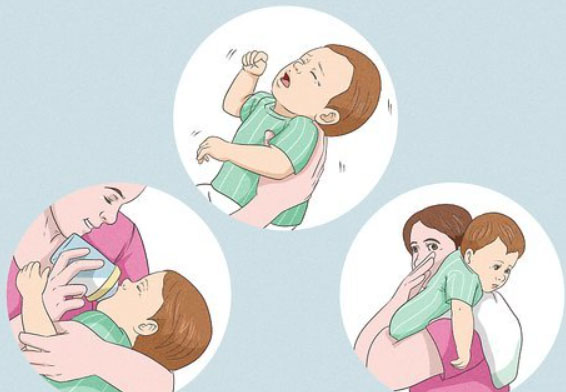 آموزش تصویری گرفتن آروغ نوزاد