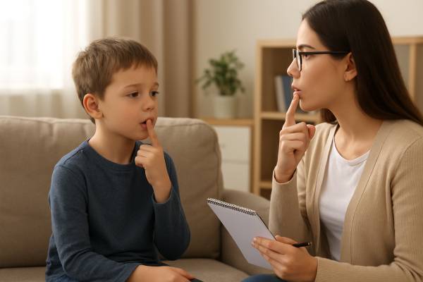 گفتار درمانی کودکان در منزل